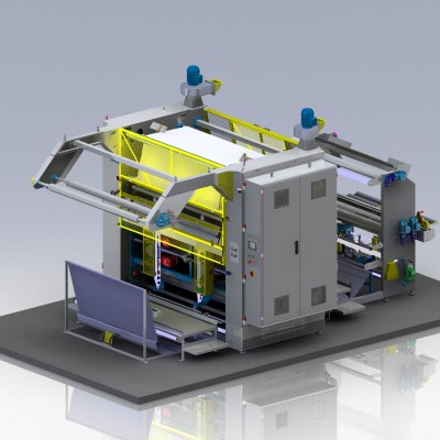 Calandra Compactadora com Bobinador Non-Stop
